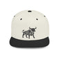 HUNG BULL Flat Bill Snapback — Onyx Silhouette Design