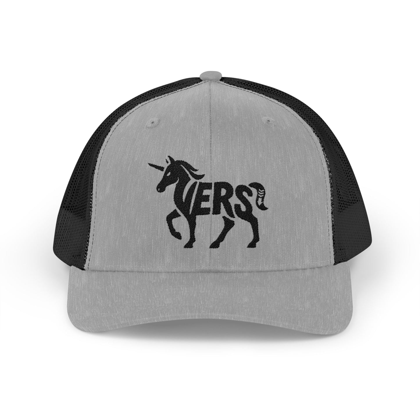 VERS UNICORN Snapback Trucker Cap - Onyx Silhouette Design