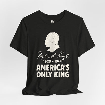 AMERICA'S ONLY KING Jersey Tee - Bone Design