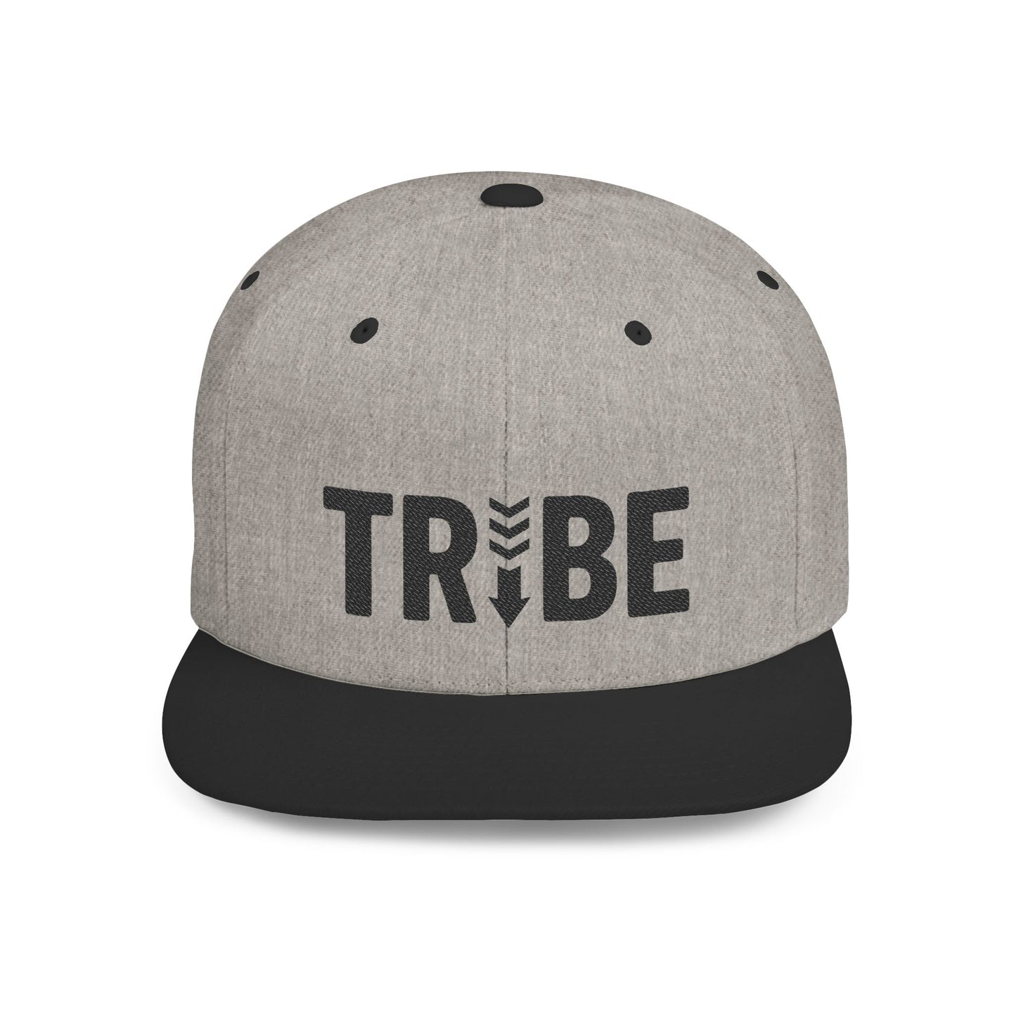 TRIBE Logo Flat Bill Snapback — Onyx Design