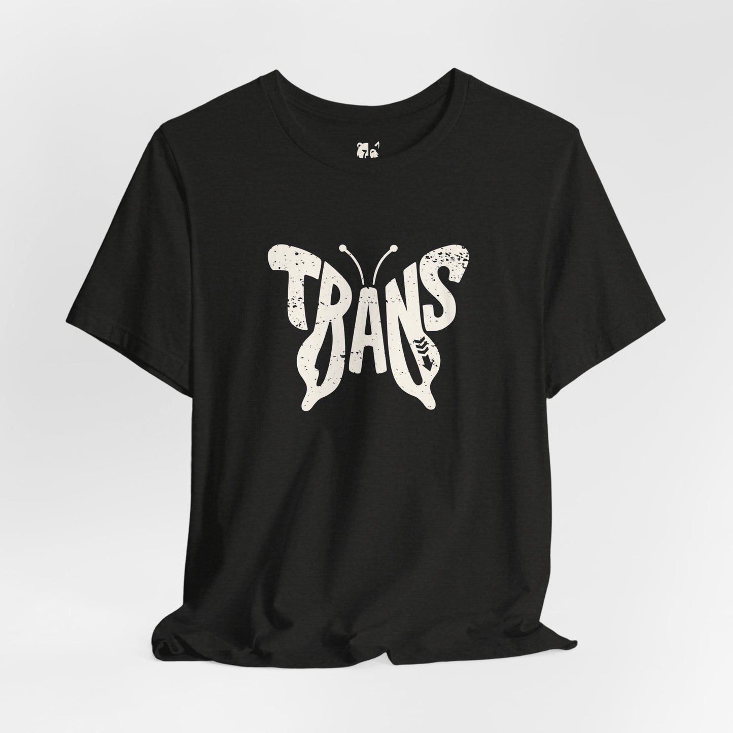 TRANS BUTTERFLY Jersey Tee - Bone Silhouette Design