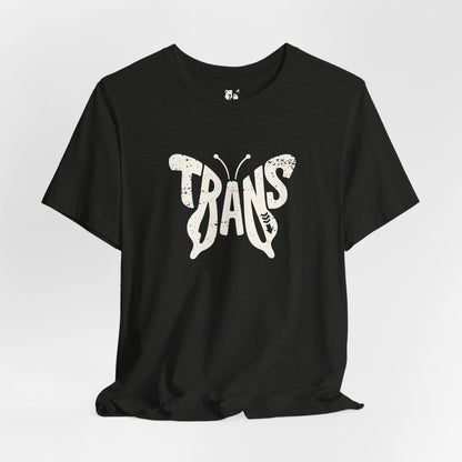 TRANS BUTTERFLY Jersey Tee - Bone Silhouette Design