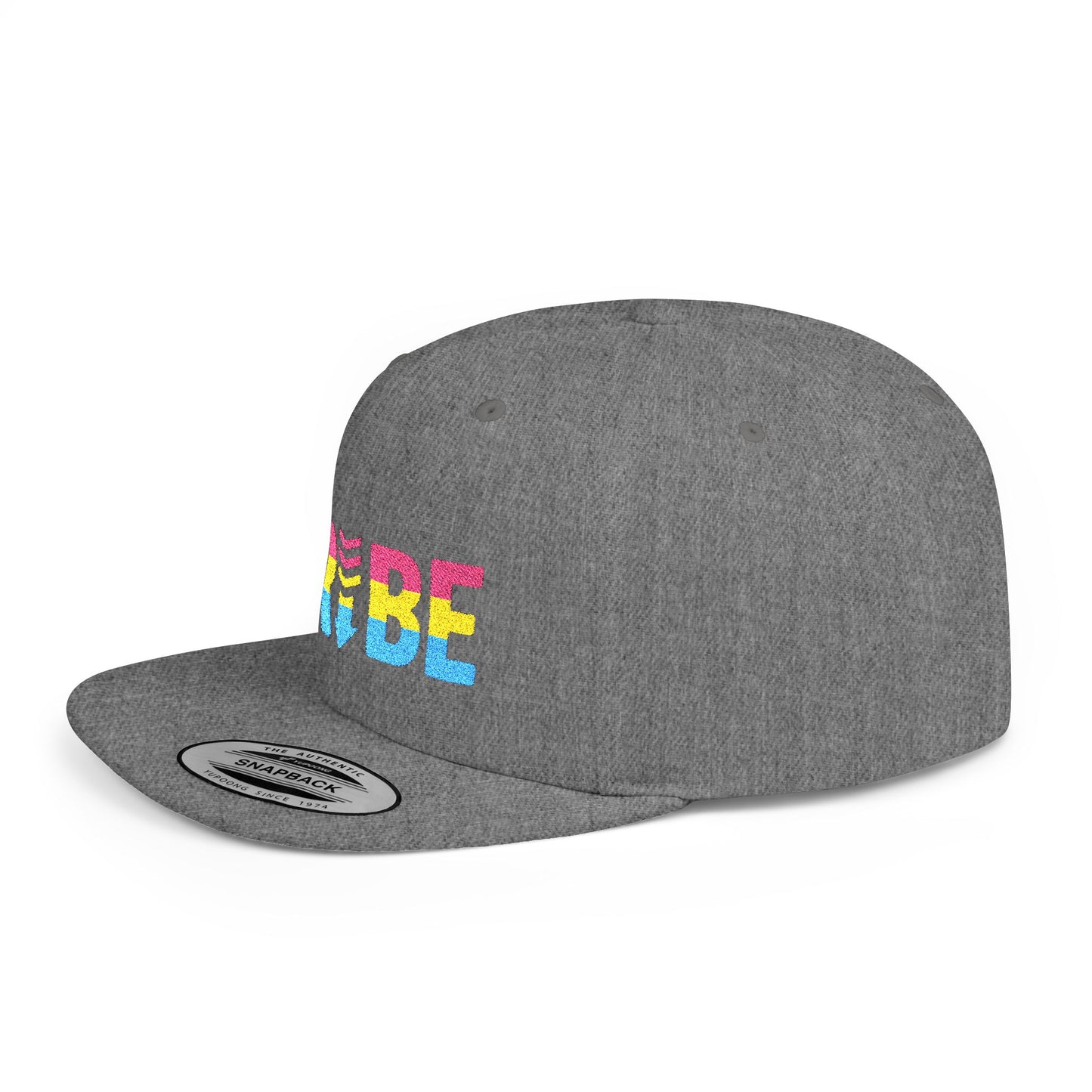 TRIBE Logo Flat Bill Snapback — Pansexual Pride Design