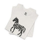 HUNG HORSE Jersey Tee - Onyx Silhouette Design