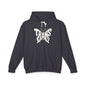TRANS BUTTERFLY Lightweight Hoodie - Bone Silhouette Design
