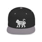 MONKEY BATOR Flat Bill Snapback — Bone Silhouette Design
