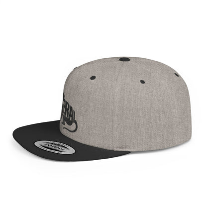 FERAL MONKEY Flat Bill Snapback — Onyx Silhouette Design