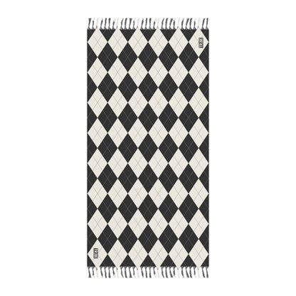 ARGYLE Sarong - Onyx & Bone