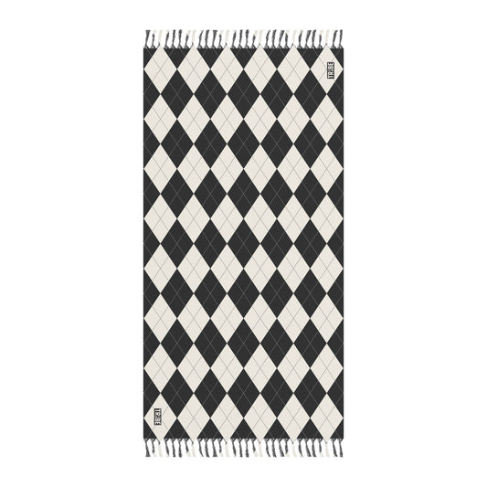 ARGYLE Sarong - Onyx & Bone