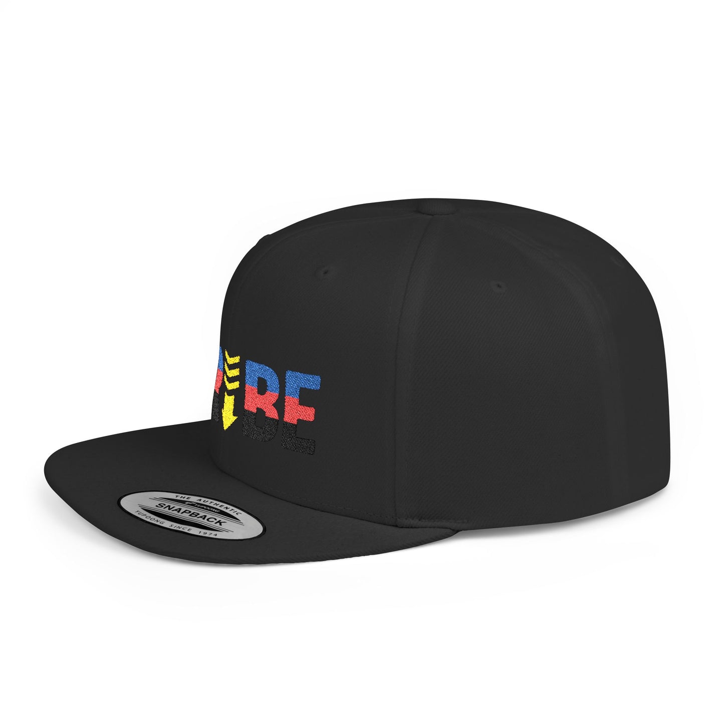TRIBE Logo Flat Bill Snapback — Polyamory Pride Design
