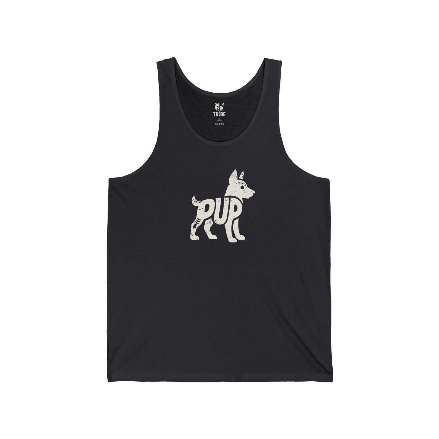PUP Jersey Tank - Bone Silhouette Design