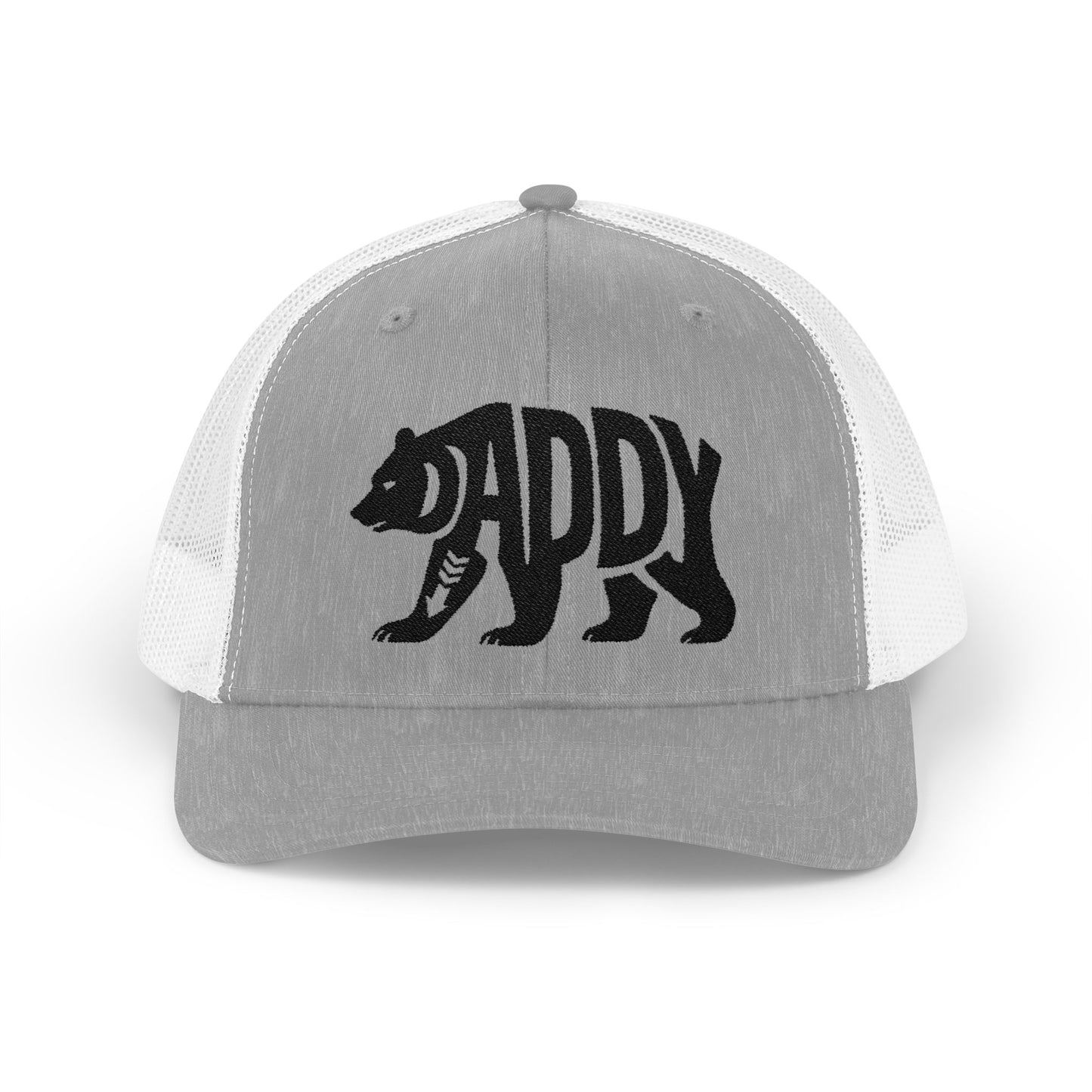 DADDY BEAR Snapback Trucker Cap - Onyx Silhouette Design