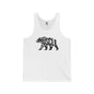 MUSCLE BEAR Jersey Tank - Onyx Silhouette Design