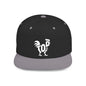TOP COCK Flat Bill Snapback — Bone Silhouette Design