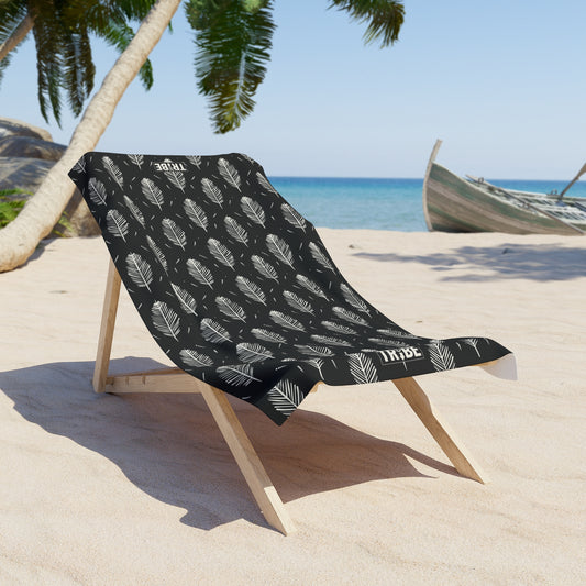 LIGHT AS A FEATHER Beach Towel - Onyx