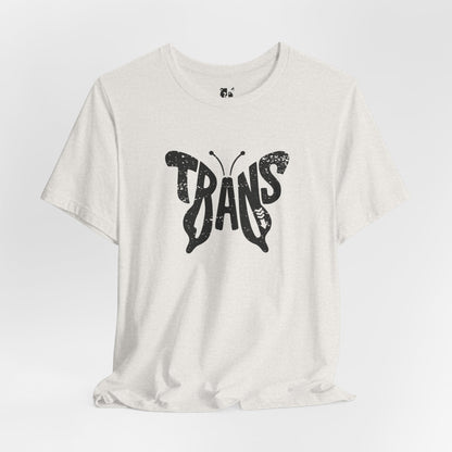 TRANS BUTTERFLY Jersey Tee - Onyx Silhouette Design