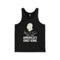 AMERICA'S ONLY KING Jersey Tank - Bone Silhouette Design