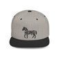 HUNG HORSE Flat Bill Snapback — Onyx Silhouette Design