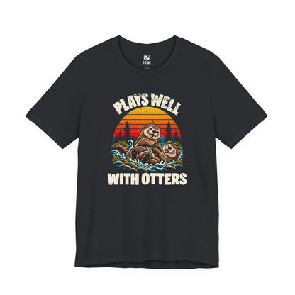 Plays Well with Otters Jersey Tee