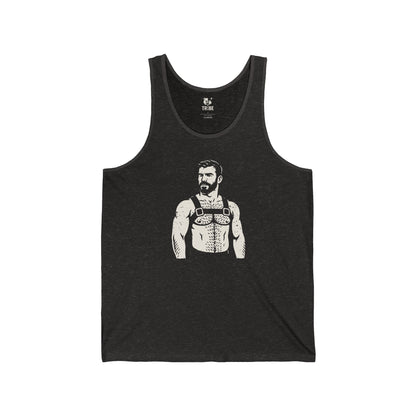 MIGUEL Jersey Tank - Bone Silhouette Design