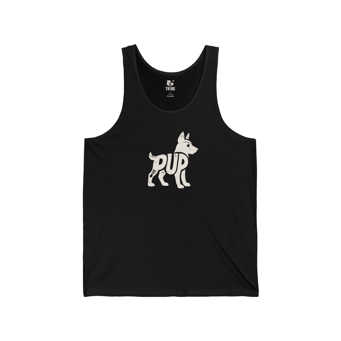 PUP Jersey Tank - Bone Silhouette Design