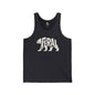 FERAL BEAR Jersey Tank - Bone Silhouette Design
