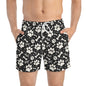 PAWFECT PUP Imprinted 5-6" Inseam Swim Trunks - Onyx