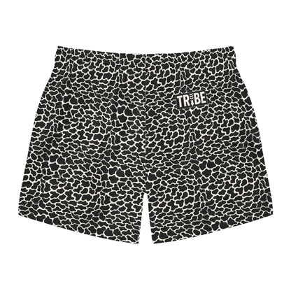 FERAL Imprinted 5-6" Inseam Swim Trunks - Onyx