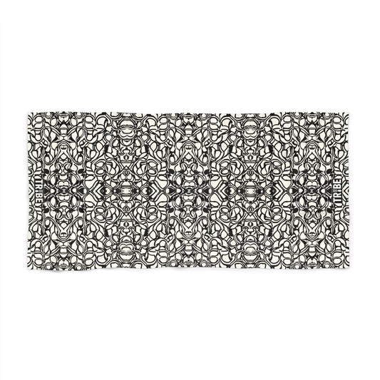 SCRIBBLES Beach Towel - Bone