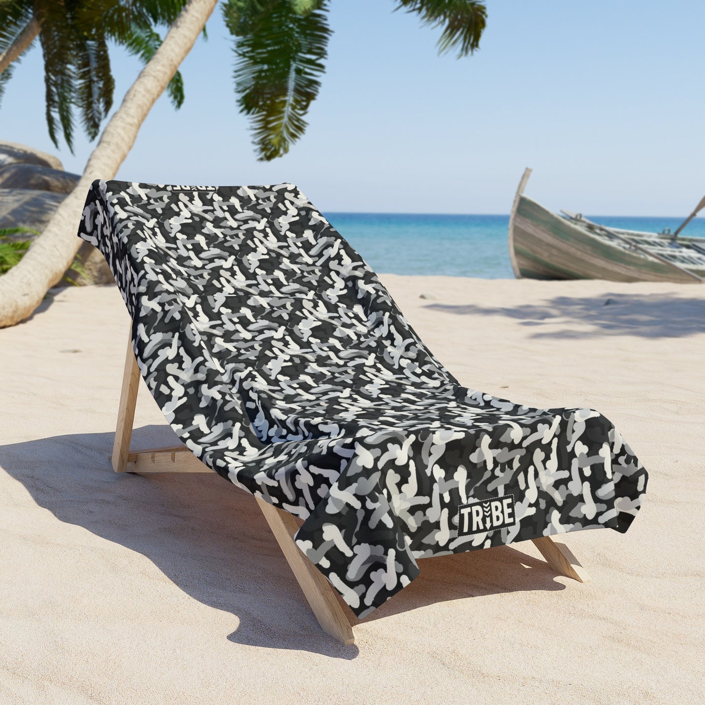 CAMOPHALLUS Beach Towel - Onyx