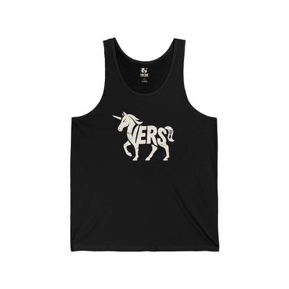 VERS UNICORN Jersey Tank - Bone Silhouette Design
