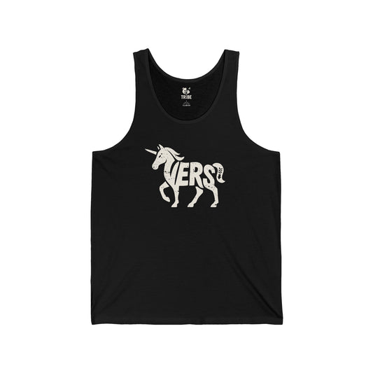 VERS UNICORN Jersey Tank - Bone Silhouette Design