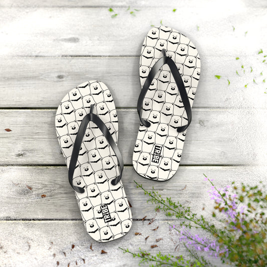 BEAR STARE Flip Flops - Bone