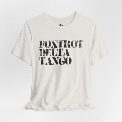 FOXTROT DELTA TANGO Jersey Tee - Onyx Design