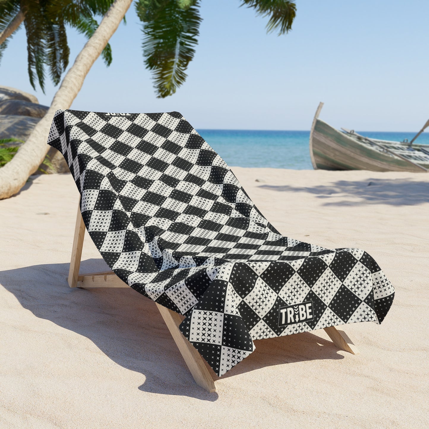 CHECKMATE Beach Towel - Onyx & Bone