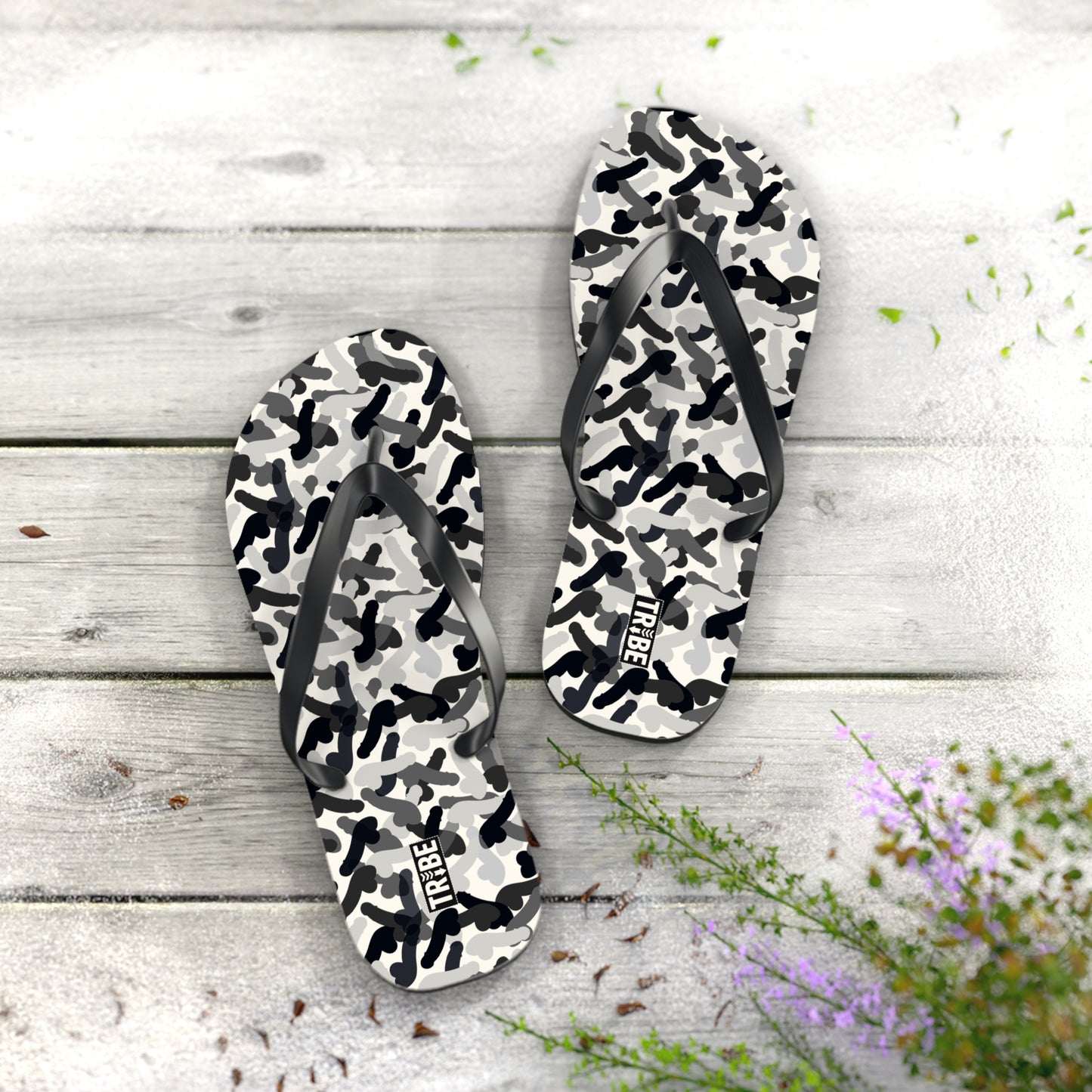 CAMOPHALLUS Flip Flops - Bone