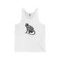 FERAL MONKEY Jersey Tank - Onyx Silhouette Design