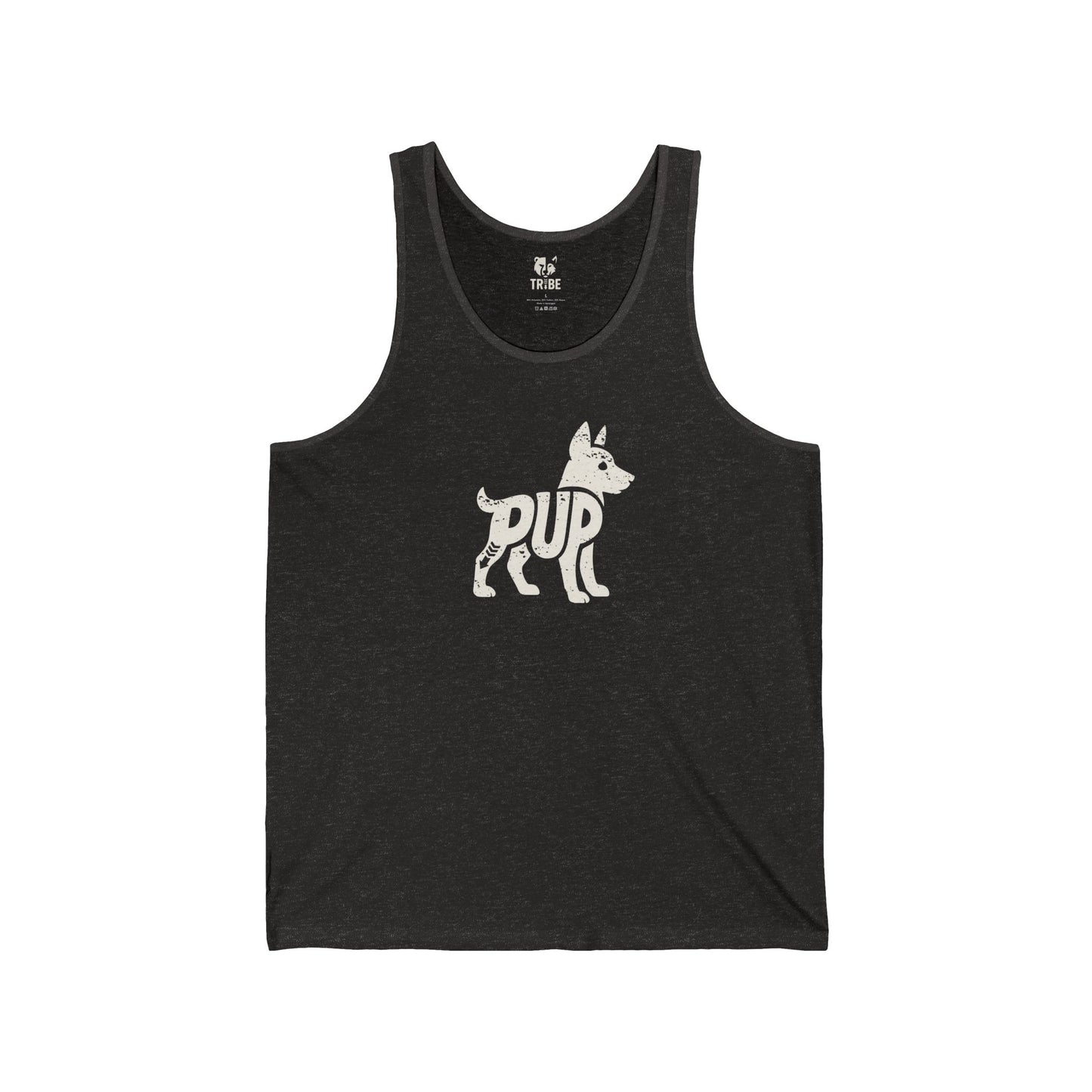 PUP Jersey Tank - Bone Silhouette Design