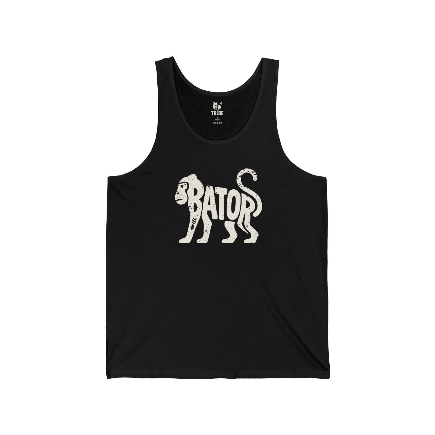 MONKEY BATOR Jersey Tank - Bone Silhouette Design
