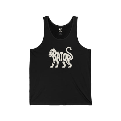 MONKEY BATOR Jersey Tank - Bone Silhouette Design