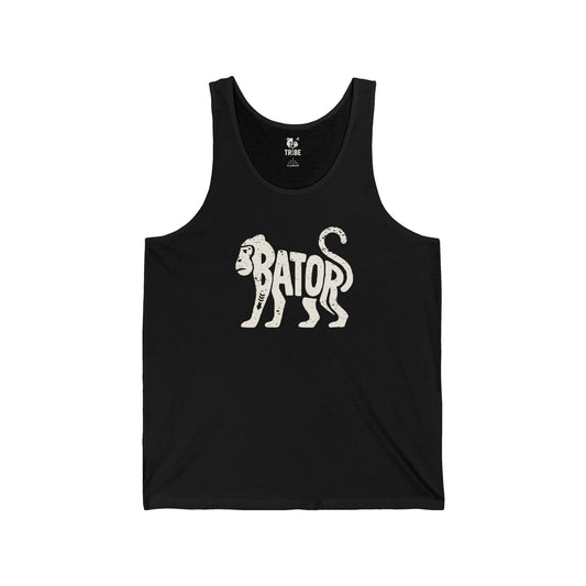 MONKEY BATOR Jersey Tank - Bone Silhouette Design