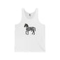HUNG HORSE Jersey Tank - Onyx Silhouette Design