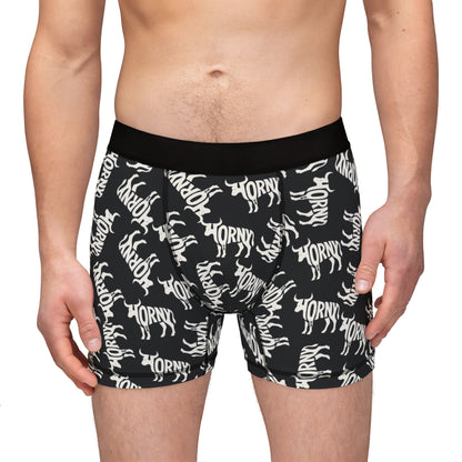 HORNY BULL Men's Boxer Briefs - Onyx