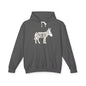 BOTTOM ASS Lightweight Hoodie - Bone Silhouette Design