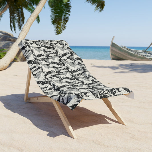COSMIC UNICORN Beach Towel - Onyx