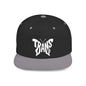 TRANS BUTTERFLY Flat Bill Snapback — Bone Silhouette Design