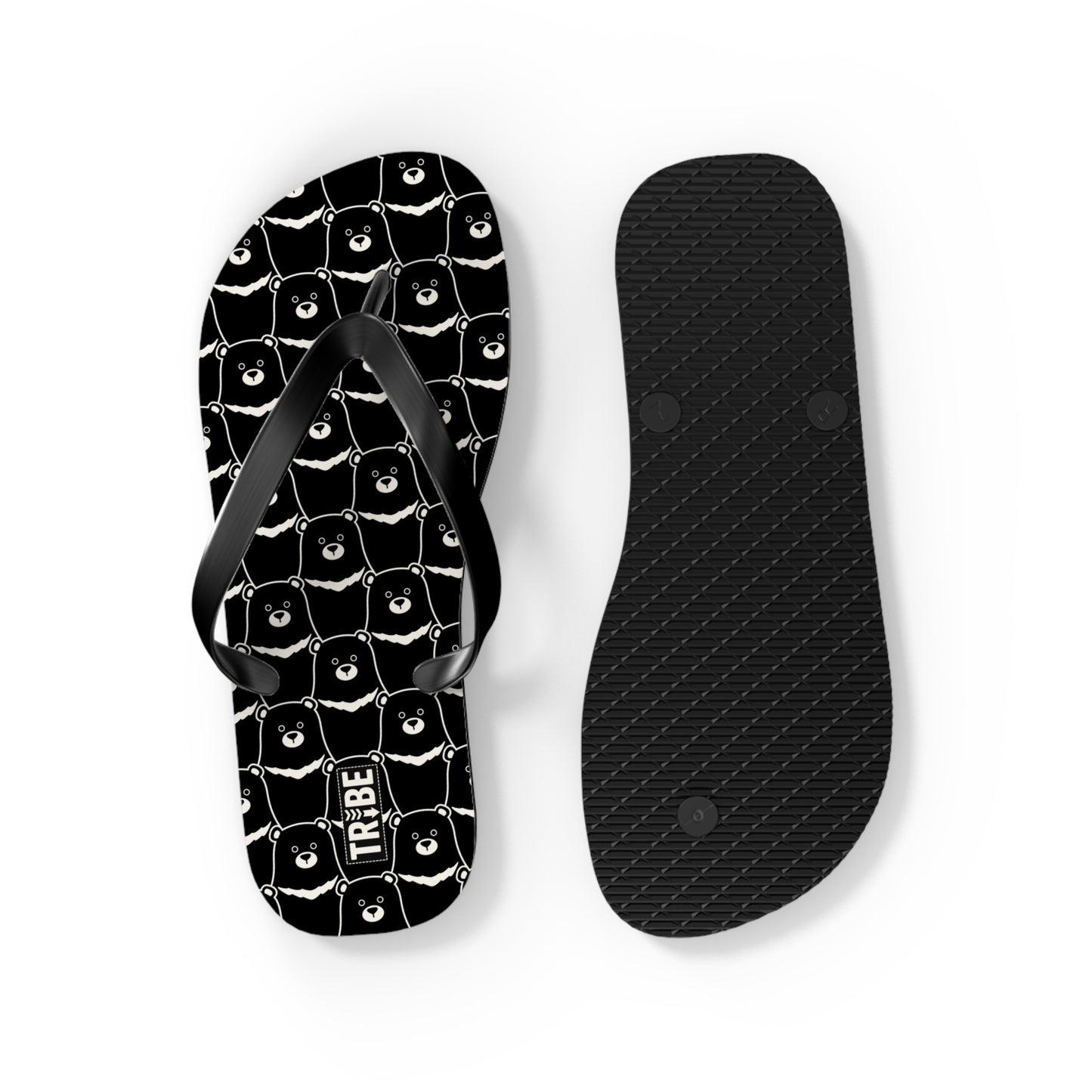 BEAR STARE Flip Flops - Onyx