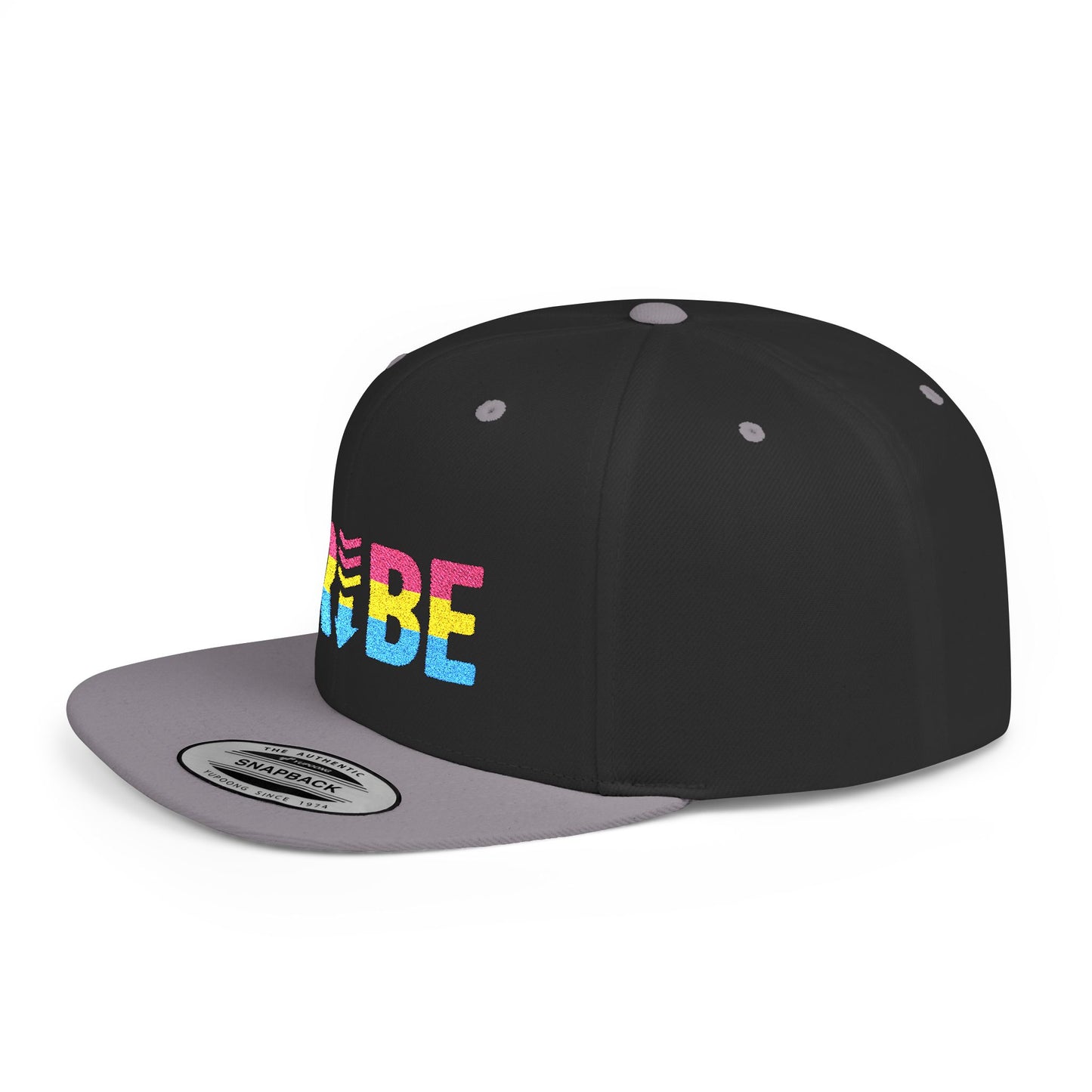 TRIBE Logo Flat Bill Snapback — Pansexual Pride Design