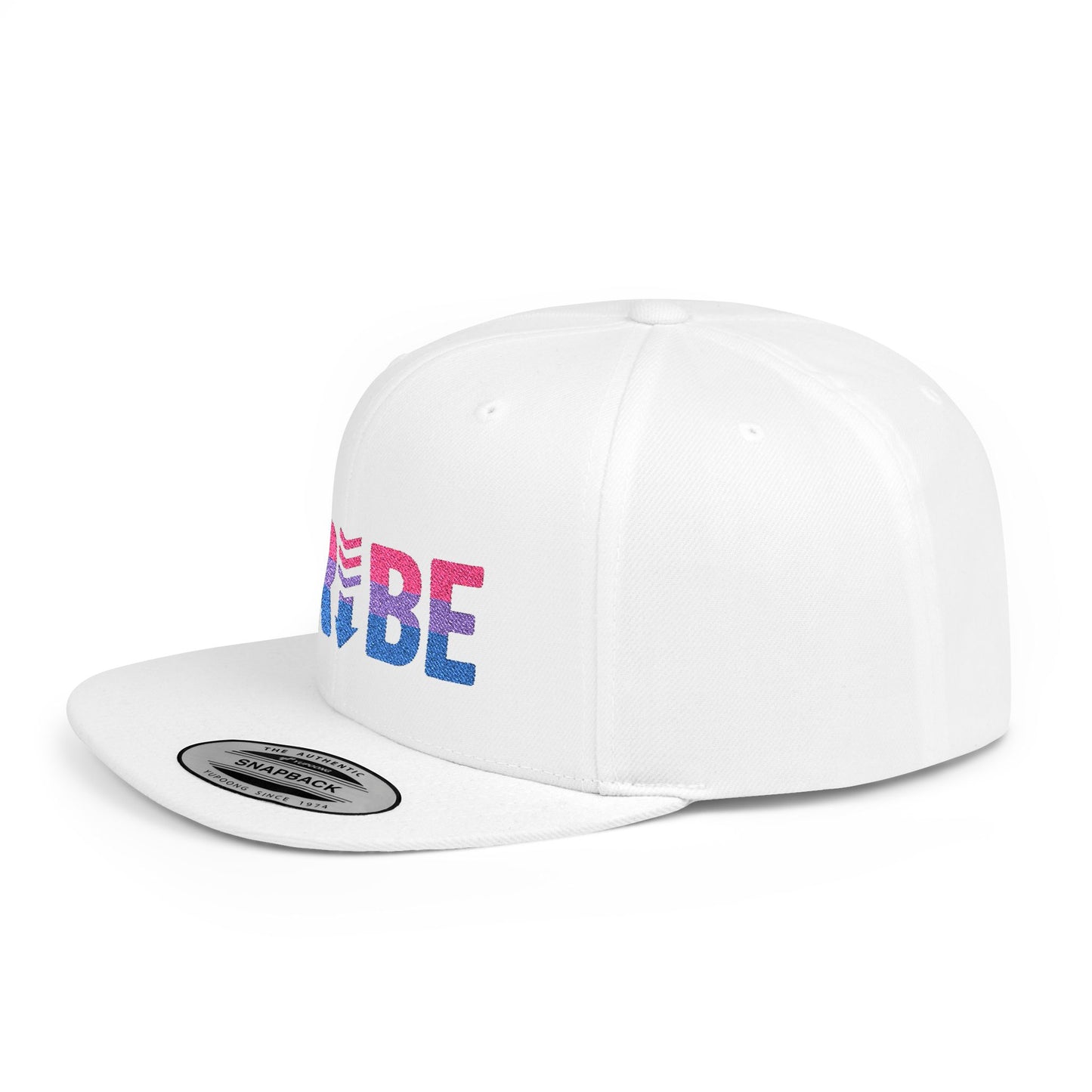 TRIBE Logo Flat Bill Snapback — Bisexual Pride Design