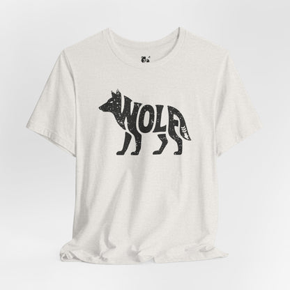 WOLF Jersey Tee - Onyx Silhouette Design
